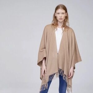 rag & bone • classic cashmere poncho camel